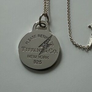 Diamond lighting bolt necklace